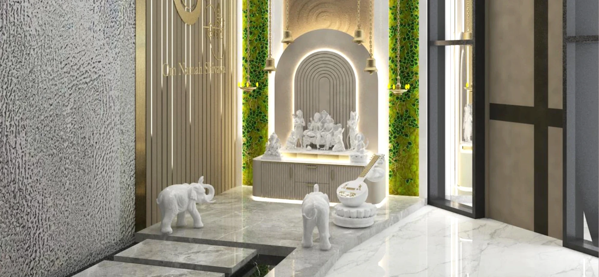 Home Mandir Architect Emerald Hills